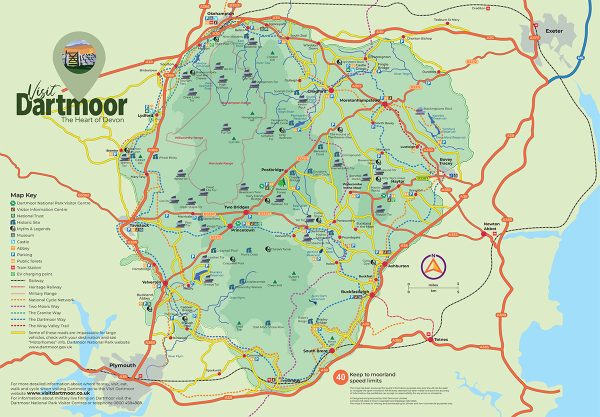 A3 pdf Map /Poster of Dartmoor