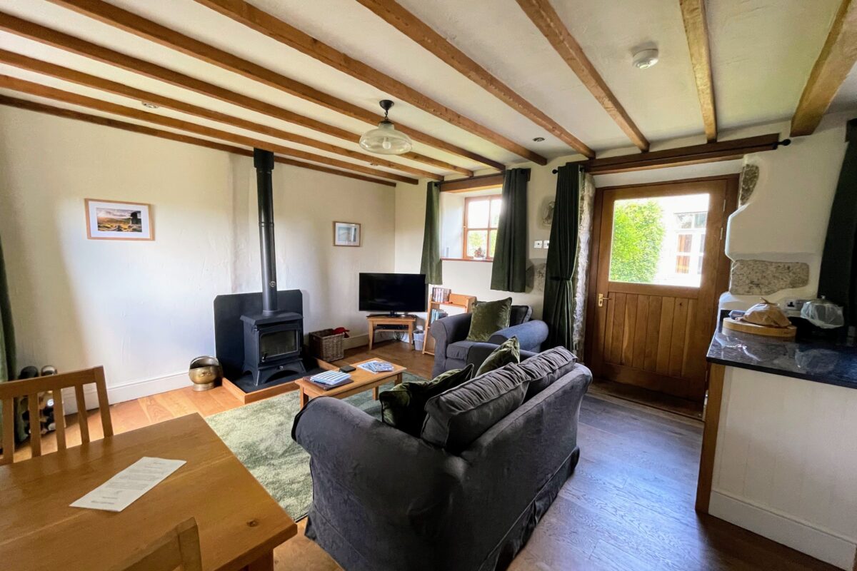 Widecombe Cottage - Living room