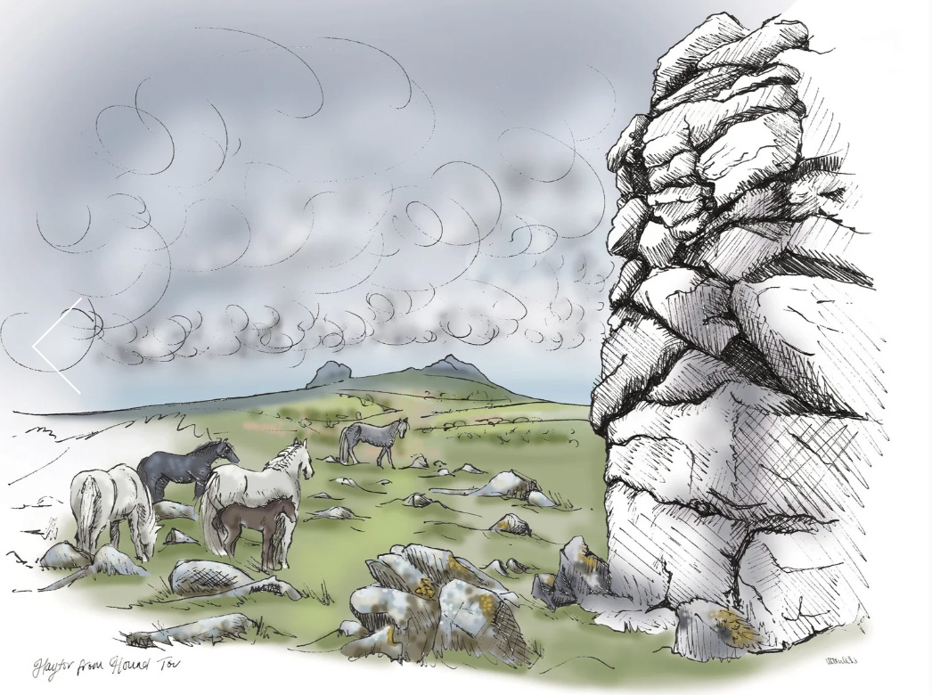 Haytor Viewed from Hound Tor